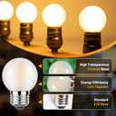 Dimmable LED 4W Globe Light Bulb,40W Equivalent E26 Standard Screw Base Small Decorative Bulb for Vanity,Bathroom,Wall Sconces,G16.5 Soft Warm 2700K 480Lumen Frosted,3 Pack