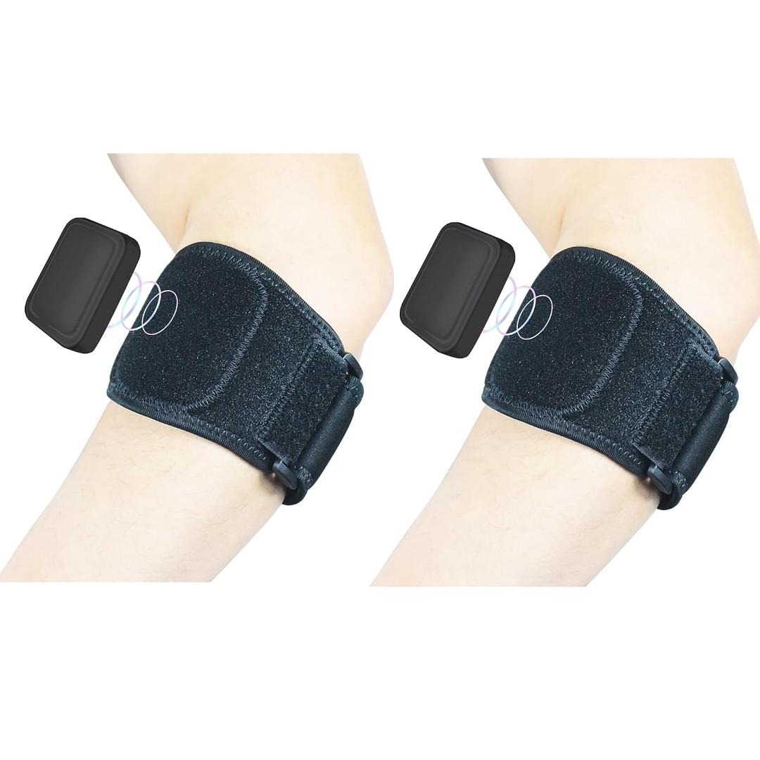 Elbow Pad,Tennis Elbow Braces (1 Pair) for Tendonitis and Tennis Elbow Pad Guard,Golfers Elbow Forearm Brace Straps for Men and Women,Neoprene Wraps Support Band Relief, baseball Lacrosse Arm Pads