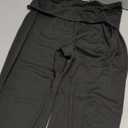 Rapbin Fold Over Flare Leggings for Women Yoga Pants Y2k Lounge Sweatpants Workout Athletic Joggers Slim Fit Bottoms 2026 (Small, Black)