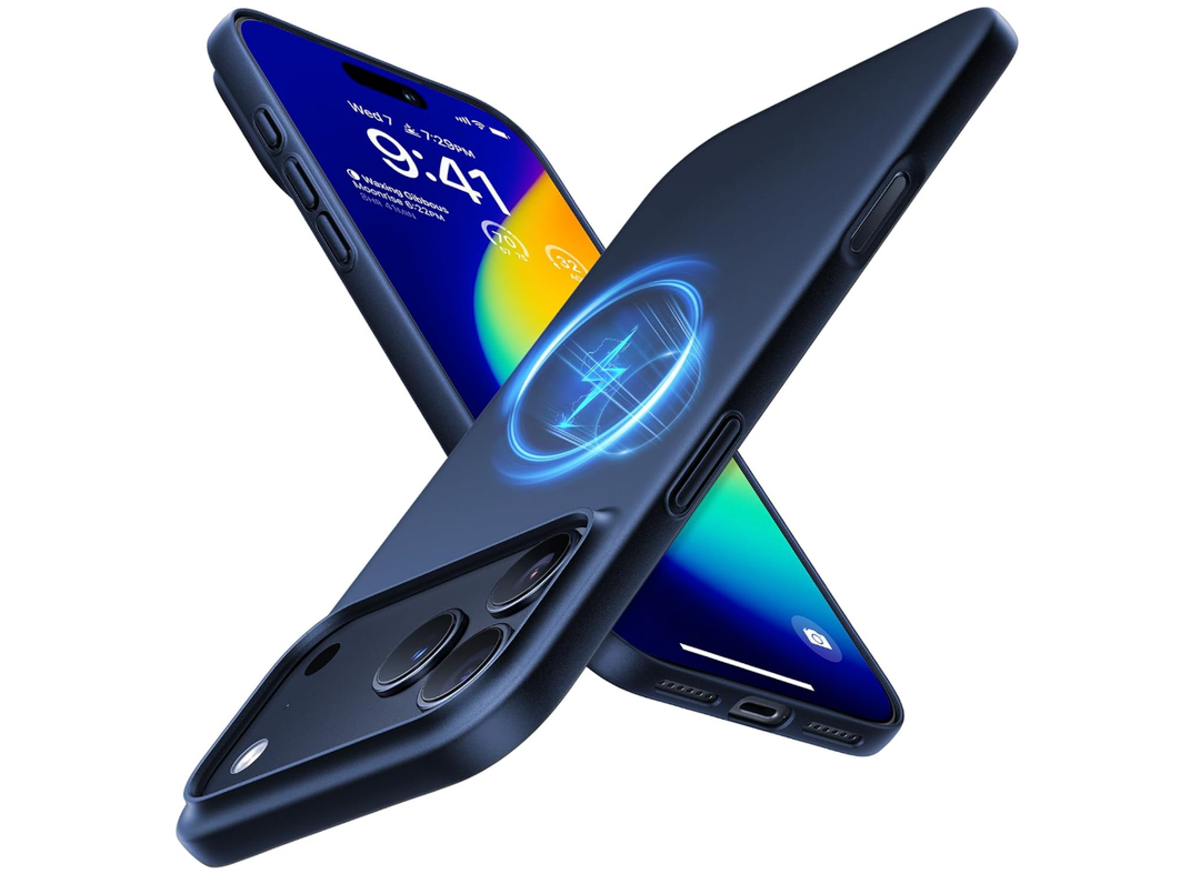 TORRAS Magnetic Slim Fit for iPhone 17 Pro Case 6.3 inch, UltraThin, Compatible with MagSafe, Lightweight Matte AntiScratch Hard PC Cover Phone Case for iPhone 17 Pro OriginFit, Deep Blue