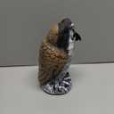 OFFO Fake Owls, Plastic Owl Statue to Decorate The Garden, Porch Pool Patio Yard, Halloween Decorations for Outdoor Garden, 8.3 in Height, Brown and White
