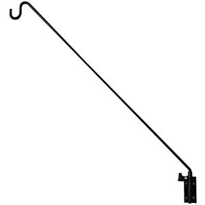 ERYTLLY Extended Reach Deck Hook Wall Pole Wall Mounted, Extensible and Adjustable 28 inch to 43 inch Bracket for Hanging Bird Feeder,Plants,Wind Chimes,Lanterns