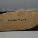 Universal Swivel TV Stand/Base Table Top Stand 40 to 86 inch TVs 110 Degree Swivel, 5 Level Height Adjustable, Heavy Duty Tempered Glass Base, Holds up 132lbs Screens, HT04B-003