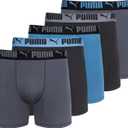 PUMA Men's 5 Pack Performance Boxer Briefs (XL)