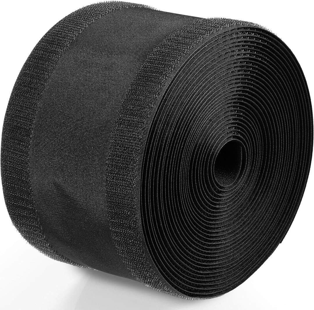 Syhood Cord Cover Floor Carpet Cable Cover Floor Wire Protector Cable Management for Office Carpet Organized and Protect(4 Inch x 100 Feet,Black)