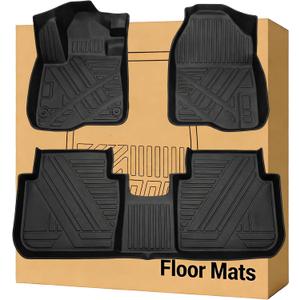 CRV Floor Mats Compatible with 2023-2026 Honda CR-V (Include Hybrid)All Weather Protection Waterproof Durable Anti-Slip Odorless Custom-fit TPE Floor Liner Front and Rear Row Set