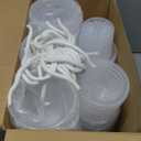 36 pcs Self Watering Pots, 3.5 Inch Plastic Flower Plant Pot with Inner Pot Self Watering Wick Planter White Clear Flower pots for Indoor House Plants Herbs, Flowers, Succulents