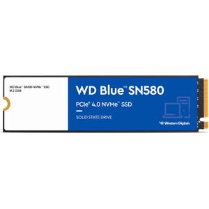 Western Digital 1TB WD Blue SN580 NVMe Internal Solid State Drive SSD - Gen4 x4 PCIe 16Gb/s, M.2 2280, Up to 4,150 MB/s - WDS100T3B0E