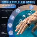 Halo Ring Smart Compatible with iOS and Android Systems, No Subscription Required, Long Battery Life, Equipped with Sensor Technology, Supports Fitness, Blood Oxygen, and Sleep Monitoring.