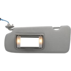 NHILES Driver Left Side Sun Visor Compatible with Honda CRV 2017 2018 2019 2020 2021 2022 Sunshade Number 83280TLAA12ZB Color: Gray