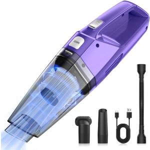 Handheld Vacuum Cordless  Car Vac Portable with 8KPA & Multi Accessories & Low Noise, Lightweight Hand Held Vacuum Cordless Rechargeable for Car/Home/Dust/Pet Hair, Mine Portable Vacuum