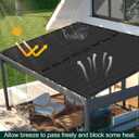 6 x 50FT Privacy Screen Fence Black Heavy Duty Mesh Fencing Shade Net Cover with Reinforced Bindings 100 Straps for Outdoor Chain Link Fence Patio Wall Garden Backyard, Black