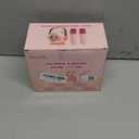 Mini Karaoke Machine Toy for Kids, Portable Karaoke Machine with 2 Wireless Microphone for 4, 5, 6, 7, 8, 9, 10, 11, 12+ Years Old Christmas Birthday Gifts Girls Boys (Pink)