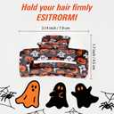 3PCS Halloween Hair Clips Ghost Spider Web Pumpkin Witch Claws Fall Large Claw Clips for Thick Thin Hair Cute Halloween Hair Accessories for Women Girls Party Favors Pinzas Para El Cabello