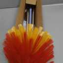 Cobweb Duster with Extension Pole, 59" Adjustable Stainless Steel Pole, Washable Duster with Medium-Stiff Bristles for Ceiling Fan, High Ceilings, Blinds, Furniture, Kitchen, and Home Cleaning