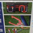 Triumph Patriotic Forged Horseshoes Set with 4 Steel Horseshoes, 2 Stakes, and Locking Carry Case – Outdoor Game for BBQs, Camping, Tailgates, 4th of July, and Backyard Family Fun