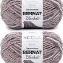 Bernat Blanket Purple Haze Yarn - 2 Pack of 300g/10.5oz - Polyester - 6 Super Bulky - 220 Yards - Knitting/Crochet