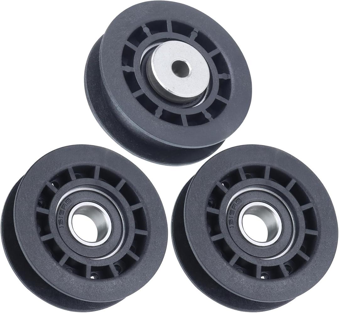 2 pack 587973001 Pulley with 587969201 Idler Pulley Replaces Husqvarna 5803643-01, 580364301, 596856601, 596856602, 5819040-01, 581904001 for Husqvarna LC221A L221A L321AH LC356AWD Lawn Mowers