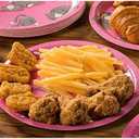 Sustainable Greetings Cat Birthday Party Supplies, Paper Plates, Napkins, Cups and Plastic Cutlery (Serves 24, 144 Pieces) - Cat Birthday Decorations - Kitten Party Decorations