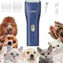 Dog Clippers,Quiet Washable USB Rechargeable Cordless Dog Grooming Kit,Electric Pets Hair Trimmers Shaver Shears for Dogs and Cats (006 Blue)