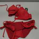 Blooming Jelly Womens Bikini Sets Two Piece Swimsuit 2026 Curvy Cutout String Bathing Suit (Red, M)
