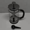 BAYKA French Press Coffee Maker, Large 304 Stainless Steel Coffee Press, Cold Brew Heat Resistant Thickened Borosilicate Coffee Pot for Camping Travel Gifts, 34 Ounce, Dark Pewter