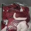 Wearable Heated Blanket with Sleeves, Electric Heated Robe with Foot Pockets, Electric Snuggie for Women, 6 Heating Levels & 1-4 Hours Timer, 50"x70" (Red)