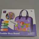 hahaland Busy Board Montessori Toys - 3 Year Old Girl Gifts Bithday Gift Ideas 3rd - 8 in 1 Preschool Learning Activities - Educational Toys Little Girls Age 3 Travel Busy Book for Airplane Car Rides