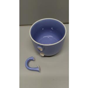 ARRADENS Soup Mugs with Handles, 21 OZ Large Ceramic Soup Cup, Oven Proof Soup Bowls Microwave Safe for Men Women Housewarming Birthday Christmas Gift, Purple
