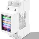 Intelligent Single-phase Wifi Electricity Meter Digital Display 3 Electric Tariff Modes 35mm Guide Rail Installation Smartphone APP Remotely Control with Timing Sharing Alarm WiFi Network Remote
