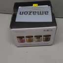 Overnight Oats Containers with Lids Acacia (4 x 16oz) Glass Jars for Oatmeal, Meal Prep, Food Storage | Leak-Proof Mason Jars for Oats, Cereal, Yogurt, Chia Pudding [Thicker Glass 3mm]