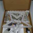 FUNIAO Christmas String Lights 320 LED Christmas Decorations Star Waterfall Lights with 11 Modes Remote Control for Tree Wall Yard Wedding Party (Warmwhite+Multicolored)