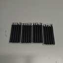 Set of 20 Black Spell & Chime  Premium Mini Taper Candles for Rituals, Prayer, Birthdays, Meditation, Altar - 4 Inch Tall, Unscented. (Black, 20) (20 (Pack of 1))