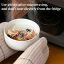 DOWAN White Ceramic Bowls Set of 6, 20 oz Ceramic Cereal Bowls, Everyday Cereal, Soup & Rice Bowls, Stackable Stoneware for Modern Kitchens, Dishwasher & Microwave Safe Bowl