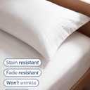 Twin Size 3 Piece Sheet Set - Comfy Breathable & Cooling Sheets - Hotel Luxury Bed Sheets for Women & Men - Deep Pocket, Easy-Fit, Extra Soft & Wrinkle Free Sheets - Antique White Oeko-Tex Bed Sheets