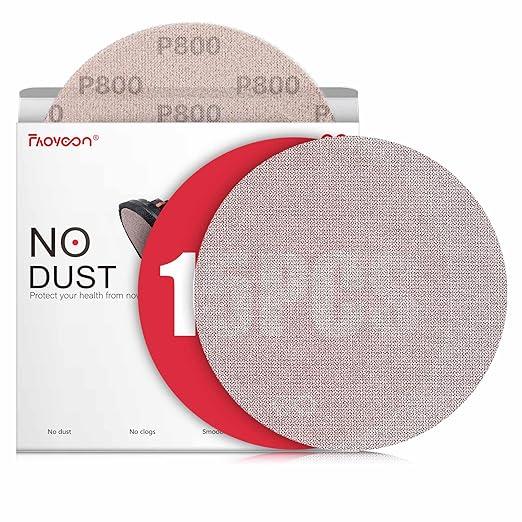 Faoyoon 9 Inch Sanding Disc Drywall Sandpaper, Dust Free Sanding Drywall Sander Pads, 15 Pack 800 Grit