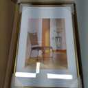 6x8 Picture Frame, Brass Brushed Thin Metal Aluminum Photo Frame with HD Glass, Fit 5x7 with Mat or 6 x 8 without Mat, for Table and Wall, 1 Pack (Bronze)
