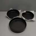 Stone Lain Celina Stoneware Bowl Set, 3-Piece Pasta Bowls for Kitchen, Ceramic Serving for Ramen, Fruit, Cereal, Dinner - Microwave & Dishwasher Safe, Black