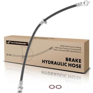 A-Premium Front Driver Brake Hydraulic Hose Compatible with Select Toyota Models - Sienna 2004-2010 - Replace# 9008094191