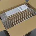 50 Pack 7x6x2'' Small Shipping Boxes, White Corrugated Cardboard Literature Mailers, Mailing Packaging Supplies for Small Business (W762-50)