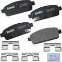 Bendix Priority1 CFC1468 Ceramic Rear Brake Pads for Select Models Buick Cascada, Encore, Verano, Cadillac ELR, Chevrolet Cruze, Cruze Limited, Orlando, Sonic, Trax, Volt