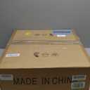 19.7" Boho Rattan Chandelier Vintage 6-Light Farmhouse Hand-Woven Bamboo Chandelier Light Fixture Rustic Drum Wicker Golden Chandeliers for Dining Room, Kitchen Island, Bedroom, E12