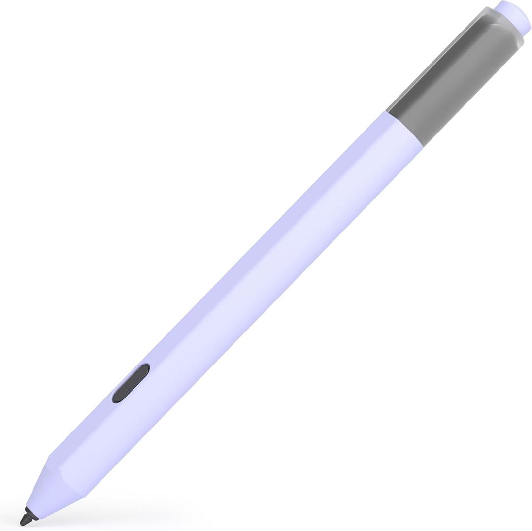 AZF Silicone Case Compatible with Amazon Stylus Pen Case, Non-Slip Soft Silicone Cover Sleeve for Fire Max 11 (2023) & Amazon Fire HD 10, (13th Gen, 2023) Tablets Stylus Pen case. (Lavender Purple)