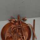 Vintage Metal Bird Bath & Feeder