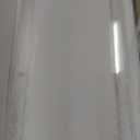 HMYHUM Acrylic Computer Desk, 47 Inch Clear Home Office Desk for Laptop, Study, Writing, Vanity Table with Cylindrical Legs, Modern, Easy Assembly (Large)