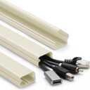 39in Cord Covers for Wires on Wall, YCLYC Wall Cord Cover, Large TV Cable Hider Wall Kit, Beige TV Cord Hider for Wall Mounted TV, Electrical Cable Raceway Cord Organizer, 3 X L13in W1.2 H0.7