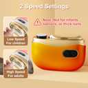 Electric Nail Clipper with Polishing  2-Speed Automatic Nail Clippers for Adults, Seniors, Men & Women  Safe Fingernail Trimmer, Rechargeable (Not for Toenails, Orange)