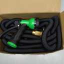 Flexi Hose Expandable Garden Hose with 8 Function Nozzle, 50FT - Lightweight Retractable Garden Hose, Water Hose - No-Kink Flexibility, 3/4 Inch Solid Brass Fittings and Double Latex Core