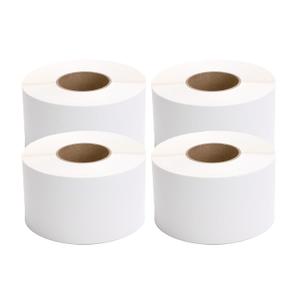 TSC Thermal Label Transfer Paper for Printers, Stickers and Labels for Postage, Receipts, Retail, Business, 4" Width x 6" Length, 3" Core, 8" Outer Diameter, White, 1000 Labels Per Roll, 4 Rolls