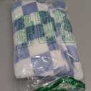 Yurhap Checkered Baby Blanket Fleece Baby Blankets for Boys, Ultra Soft Cozy Fluffy Infant Toddler Newborn Receiving Blankets for Crib Stroller, 30''x40'', Blue